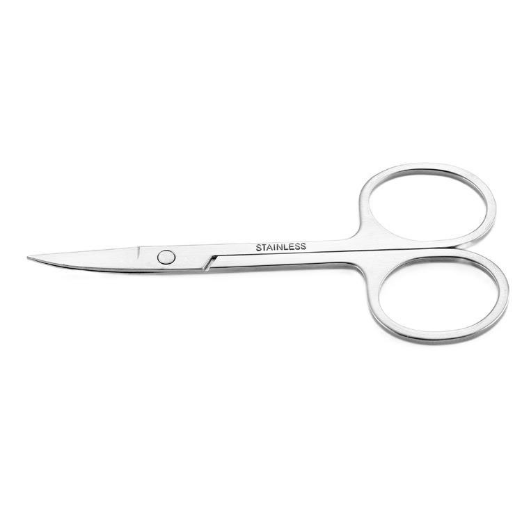 Stainless Steel AScissors Eyebrow Scissors2.0 MMEyebrow Scissors Makeup Beauty Scissors Nose Hair Scissors Elbow Sanding Eyebrow Trimming Scissors