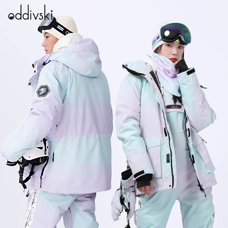 Oddivski Ski Suits Men And Women Adult Single Boardy Brand Mountaineering Step Waterproof Windproof Thick Warm Ski Clothes