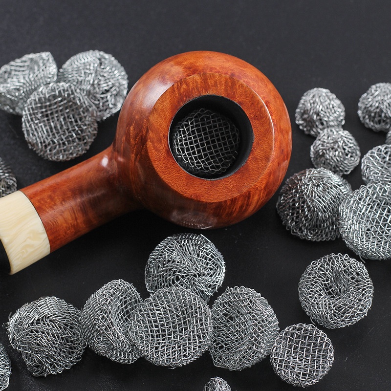 Pipe Tennis Ball13-20 MMCombustion-supporting Net Pipe Filter Metal Pipe Filter Pipe Accessories100 Pieces - 3