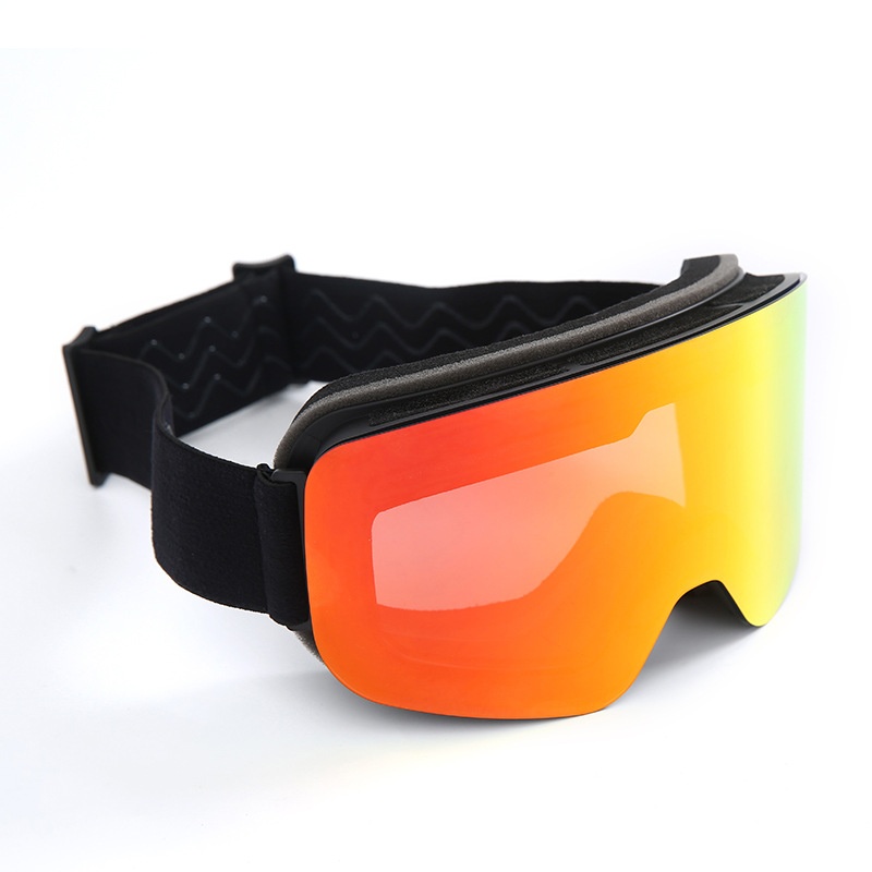 Cylindrical Real Film Ski Goggles REVODouble-layer Anti-fog Goggles Snow Goggles Can Be Stuck Nearsighted/HX16 Without Holes