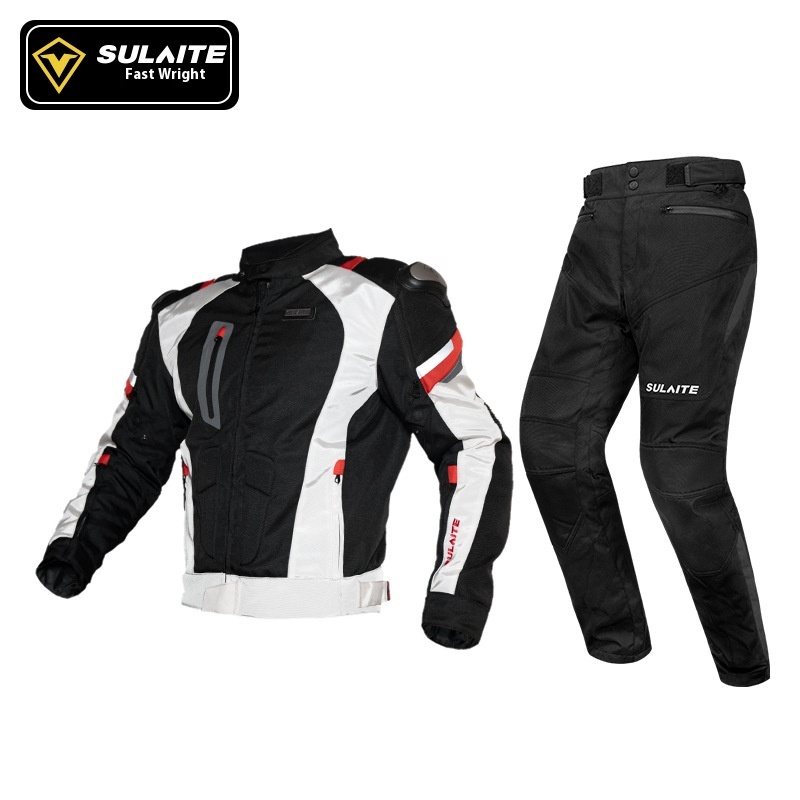 SULAITEOff-road Motorcycle Racing Suit Autumn And Winter Rally Rider Jacket Coat Warm Motorcycle Riding Suit