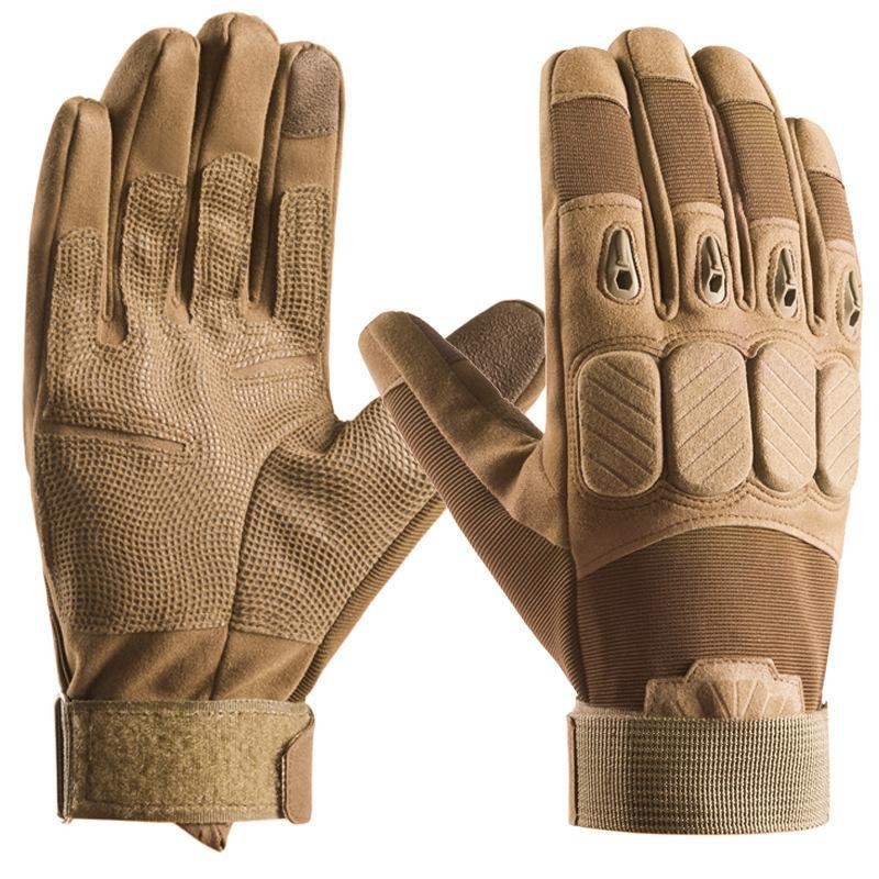 Outdoor Tactical Gloves Field Military Fans Paratrooper Black Hawk Full Finger Men And Women's Gloves Cycling Sports Rock Climbing Training AB