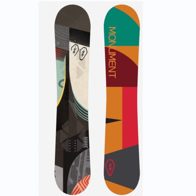 MONUMENTSnowboard Men's Advanced Flat Flower All-terrain Freestyle All-around Board Quick Wear Suit Brain Hole