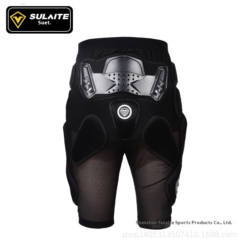 SULAITEMotorcycle Riding Armor Pants Roller Skating Skiing Anti-fall Pants Outdoor Sports Skating Armor Pants