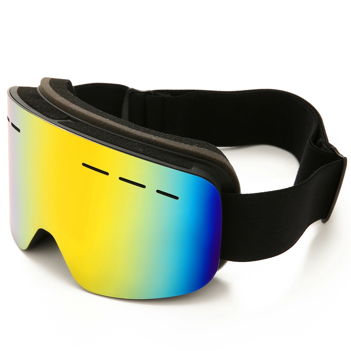 Adult Cylindrical Ski Goggles Double-layer Anti-fog Goggles Snow Goggles Can Be Stuck Nearsighted/HX17 With Hole