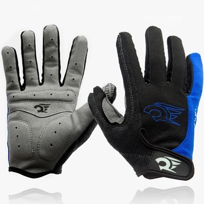 Cycling Gloves Spring And Autumn Breathable Full Finger Mountain Bike Autumn And Winter Non-slip Sunscreen Long Finger Gloves Black Series