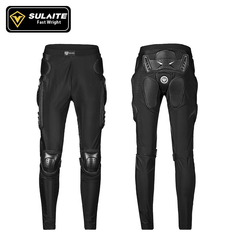 SULAITEMotorcycle Armor Pants Off-road Riding Armor Pants Extreme Sports Pulley Anti-fall Anti-collision Armor Pants