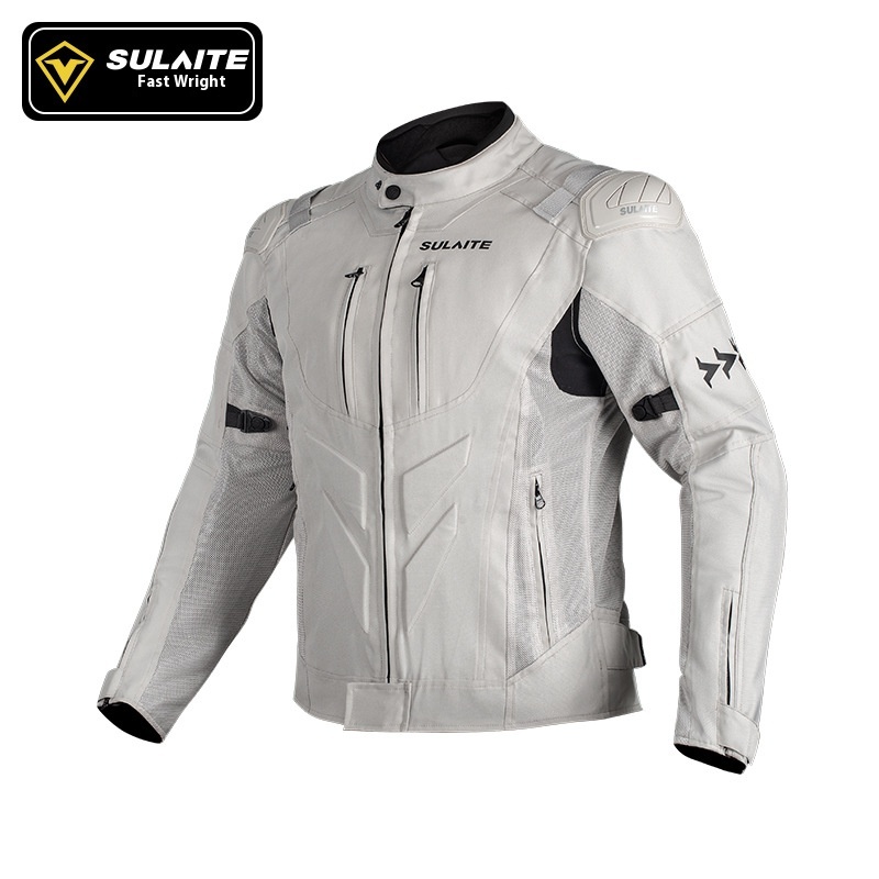 SULAITEMotorcycle Riding Suit Road Protection Racing Suit Summer Breathable Motorcycle Equipment Men's Jacket Suit
