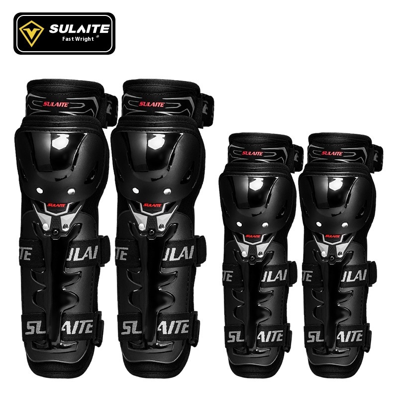 SULAITESummer Motorcycle Riding Knee Pads Sports Protection Breathable Leggings Elbow Pads Windproof Knight Equipment