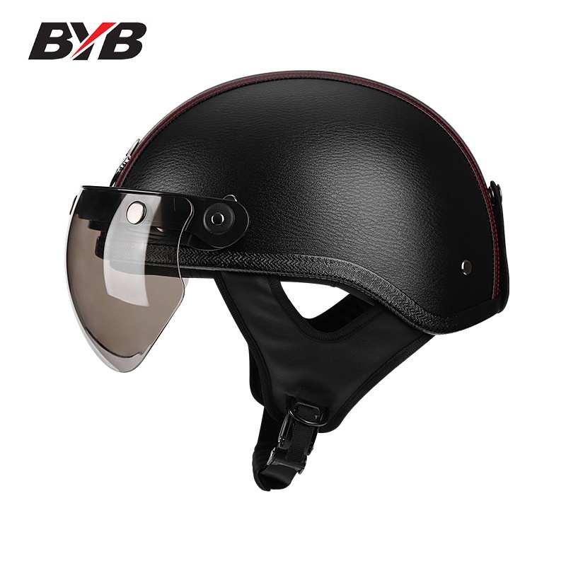 3 CCertified Motorcycle Helmet Motorcycle Helmet Retro Electric Car Helmet Helmet Harley