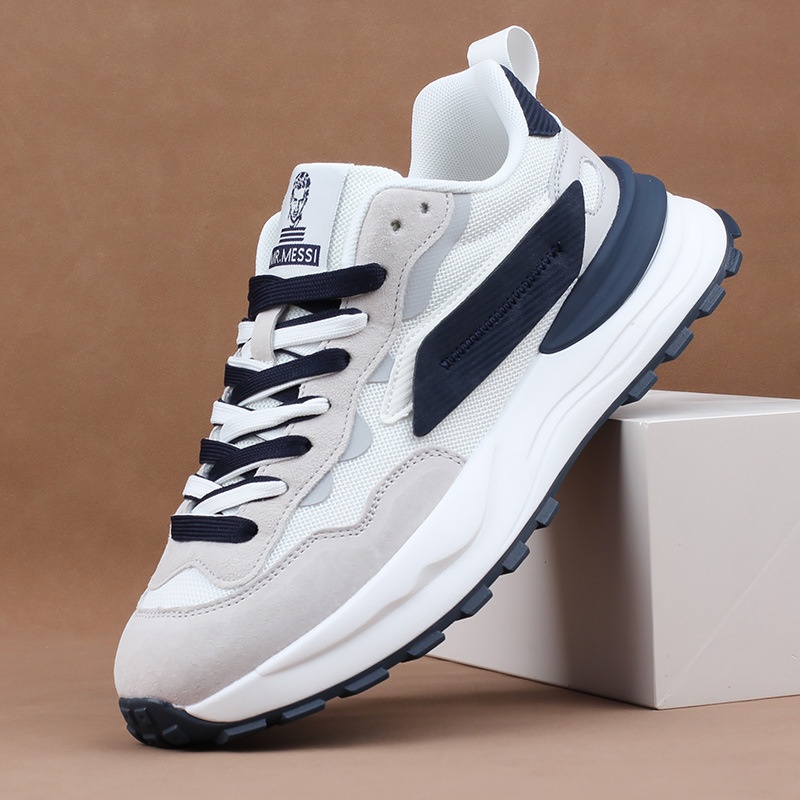 Breathable Mesh Men's Casual Shoes Thick-soled Men's Sports Shoes Men's Running Shoes Student Travel Shoes National Men's Shoes