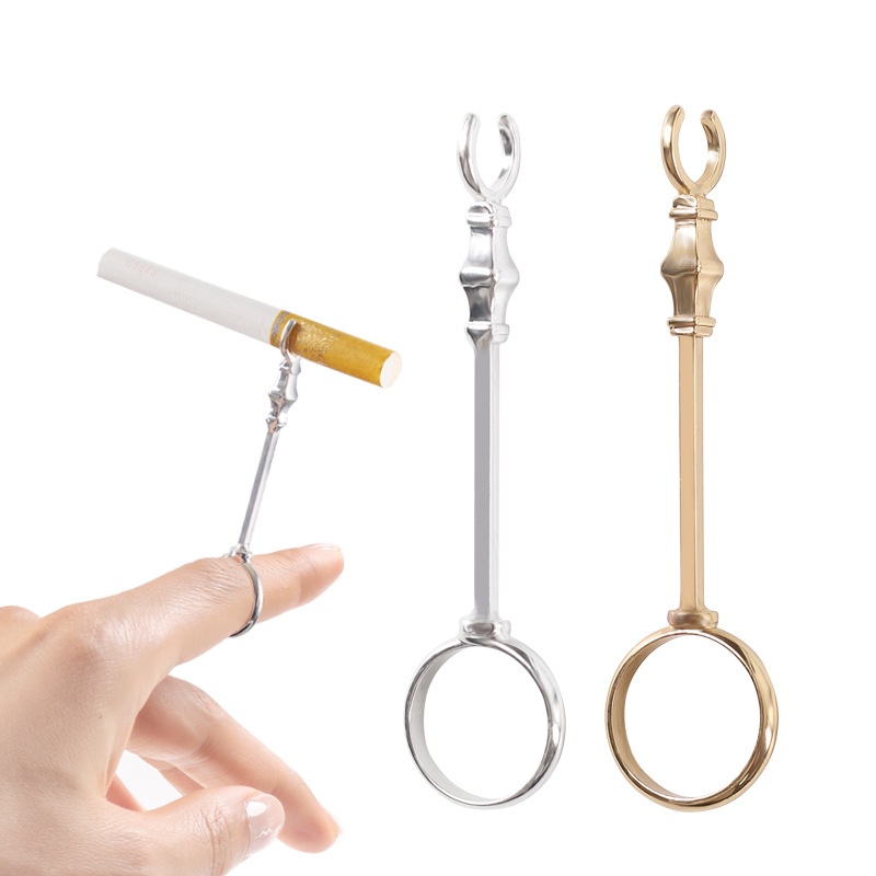 Queen's Scepter Cigarette Holder Ring Men's Cigarette Rolling Tool Cigarette Holder Ring Women's Cigarette Holder Personalized Creative Gift