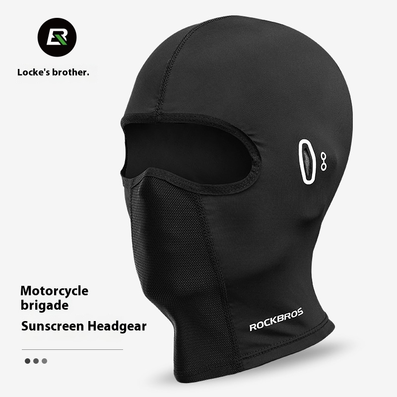 Locke Brothers Sunscreen Riding Headgear Motorcycle Ice Silk Full Face Mask Spring And Summer Outdoor Windproof Scarf For Men And Women
