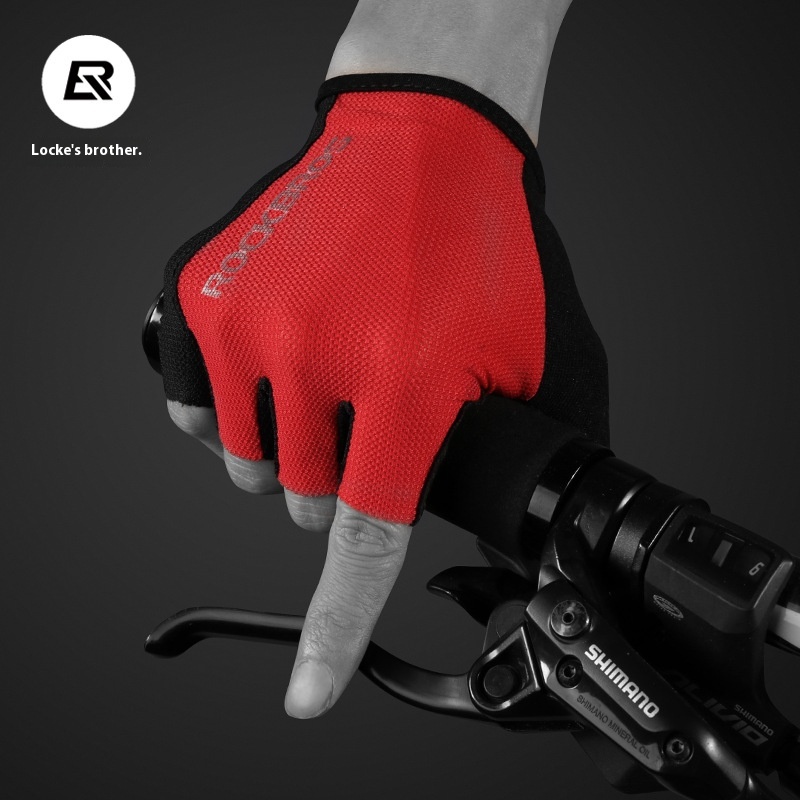 Locke Brothers Cycling Gloves Half Finger Gloves Men's And Women's Anti-slip Breathable Mountain Bike Cycling Equipment Bicycle Gloves