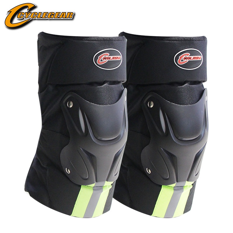 Motorcycle Riding Protective Gear Warm Knee Pads Two-piece Set Anti-fall Comfortable Plus Velvet Thickened Protective Gear CG-K15