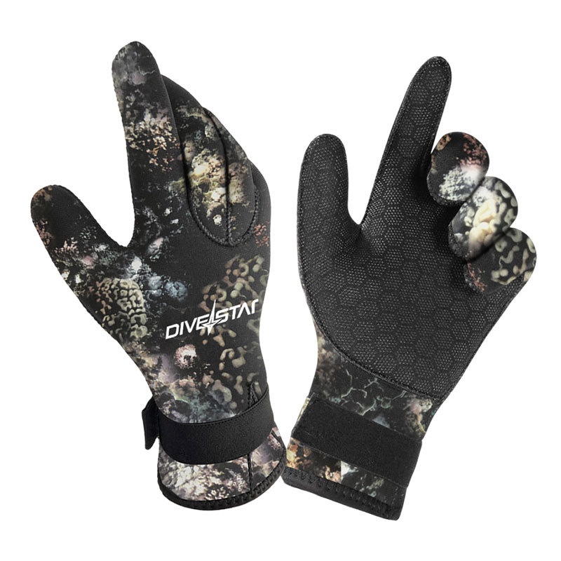 3mm/5mm Diving Gloves Non-slip Wear-resistant Camouflage Anti-thorn Gloves Catching Fish And Winter Swimming Diving Gloves