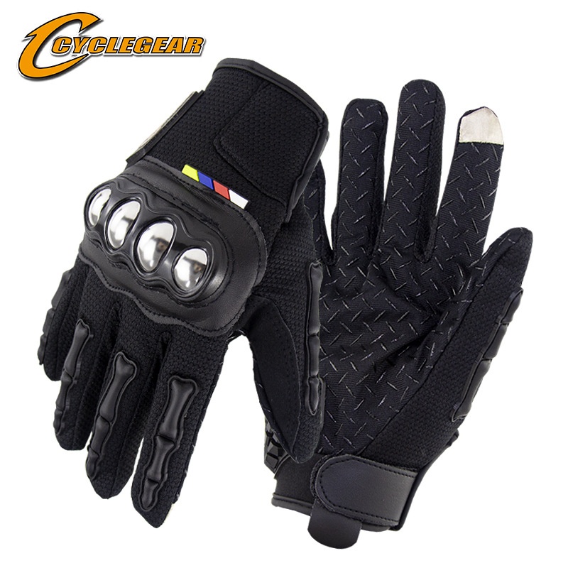 Hot-selling Motorcycle Outdoor Riding Gloves Anti-fall Non-slip Breathable Touch Screen Stainless Steel Gloves CG667