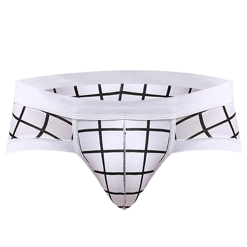 Men's Underwear Modal Breathable Briefs Boys Low Waist Sexy Personalized Print UConvex Shorts Head Slit Men's Style