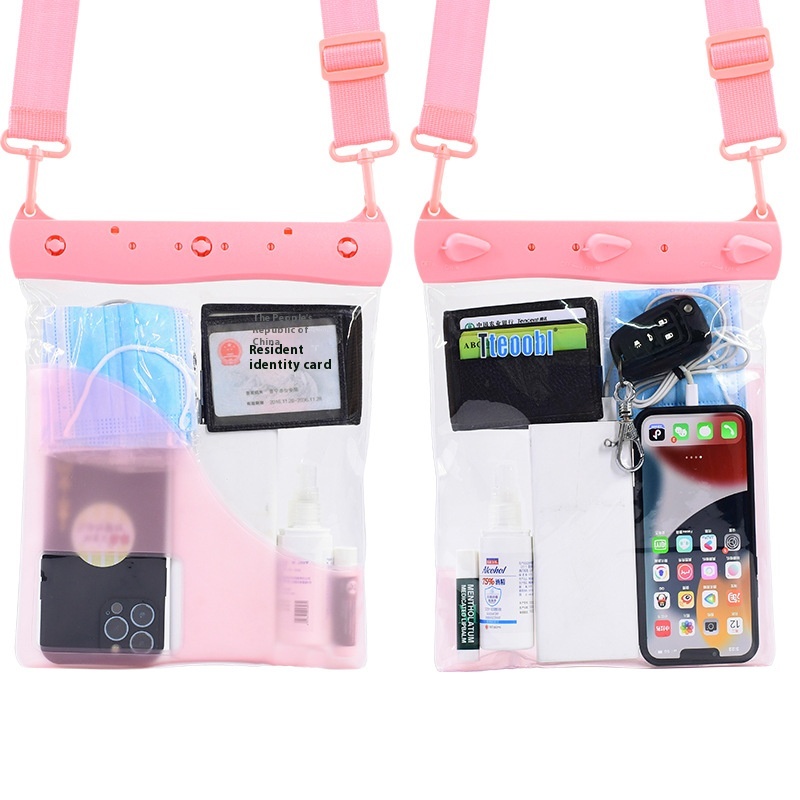 Tebi Le Sundries Storage Bag Mobile Phone Waterproof Bag Shoulder Messenger Bag Rainproof Touch Screen Photo Swimming Drifting Bag