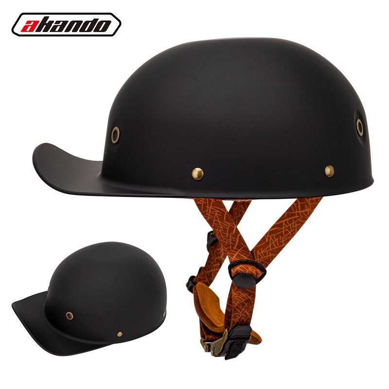 Special Of Retro Gangster Personality Baseball Caps For Men And Women Motorcycle Helmets Duckbill Caps Electric Vehicle Half Helmets Summer Helmets