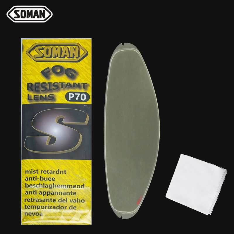 Motorcycle Helmet Lens Anti-fog Stickers Suitable For X8/SM961/SM965/space/clip-on Anti-fog Film P70