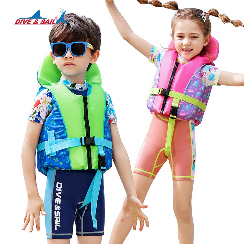Children's Life Jackets Boys And Girls Swimming Training Booster Buoyancy Vest Protective Equipment Buoyancy Clothing