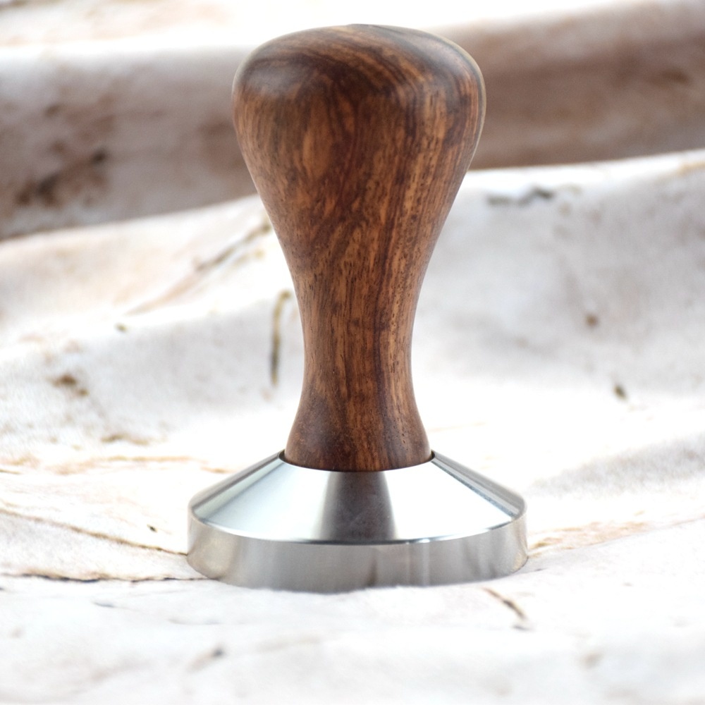 Rosewood Handle Powder Tamper49-58 MMItalian Coffee Machine Accessories Coffee Utensils Tamper