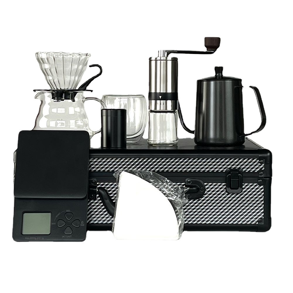 Boutique Travel Portable Coffee Set Gift Box With Scale Hand Brewed Coffee Maker Gift Box Hand Brewed Coffee Utensil