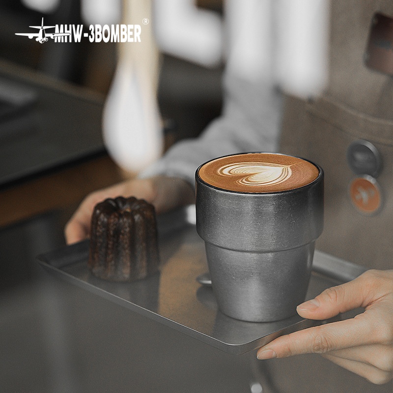 MHW-3 BOMBERBomber Coffee Cup Cream Double-layer Stainless Steel Cup Ice American Latte Cup Beer Cup