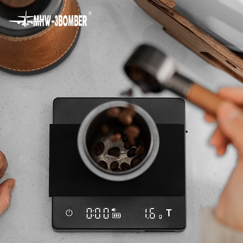 MHW-3 BOMBERBomber Cube2.0 Italian Hand-Poured Coffee Electronic Scale Dedicated Weighing And Timing