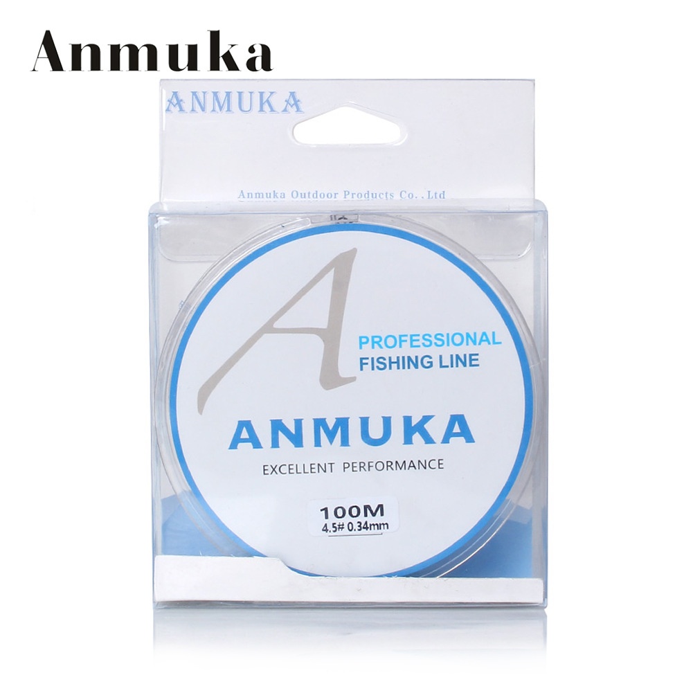 Anmuka Nylon Line Main Line100 Meters Transparent Fishing Line Strong Tensile Competitive Fishing Gear