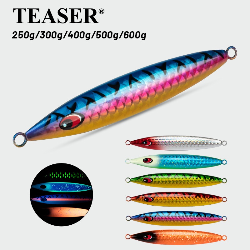 Nanyou Deep Sea Slow Shaking Iron Plate Bait Boat Fishing Large Gram Weight UVLuminous Iron Plate Lead Fish Grouper Chapter Red Gold Tuna Sea Fishing Bait