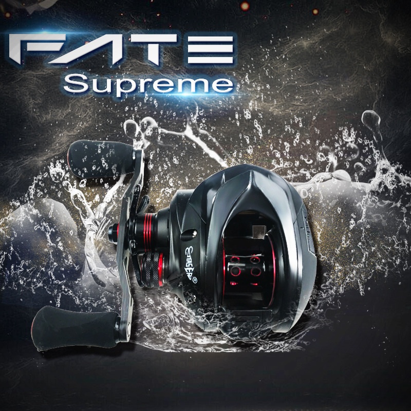 8kg Magnetic Brake Water Drop Wheel Micro Wheel Carbon Rocker Metal Lure Wheel Ultra-light Anti-explosion Line Long-distance Black Wheel