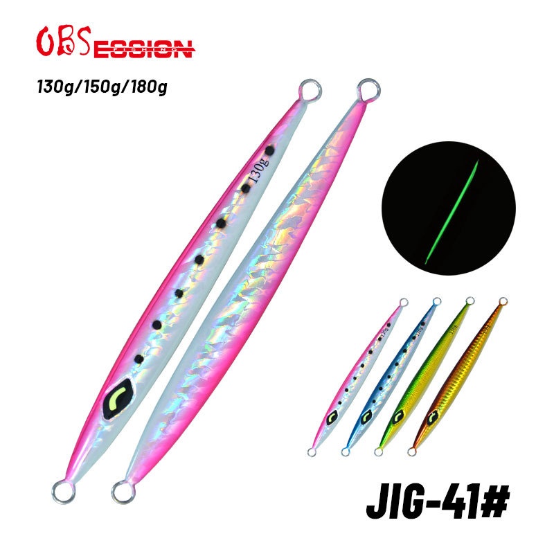 Lure Iron Plate Bait Fast Sinking Luminous Iron Plate Lead Fish Lure Bait Sea Fishing Boat Fishing Slow Shaking Iron Plate Spanish Mackerel Iron Plate Bait