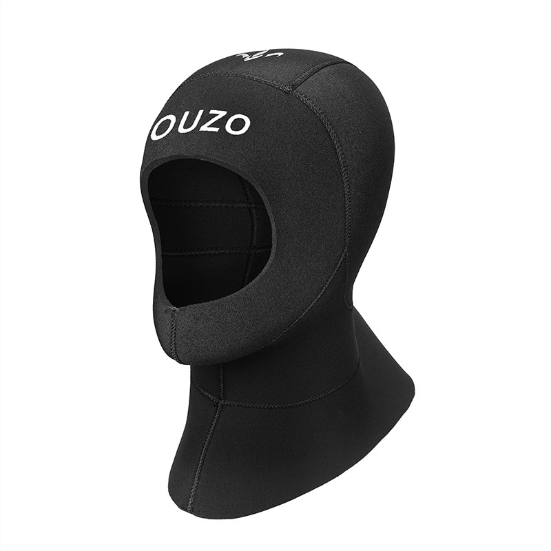OUZODiving Cap3mm Diving Head Cover With Shoulder Snorkeling Surfing Sun Protection Cold Protection Warm Sun Protection Winter Swimming Cap Head Cover