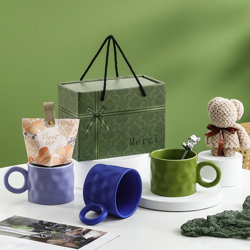 Style Ceramic Mug Business Gift Gift Box High Value Gift Ceramic Cup Mid-Autumn Festival Gift