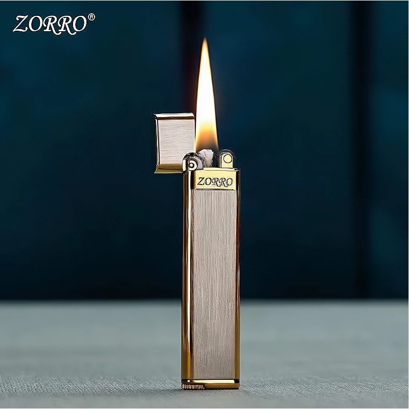 Zorro668 Pure Copper Kerosene Lighter For Women,Ultra-thin,Light And Compact Portable Cigarette Lighter For Boyfriend As AGift