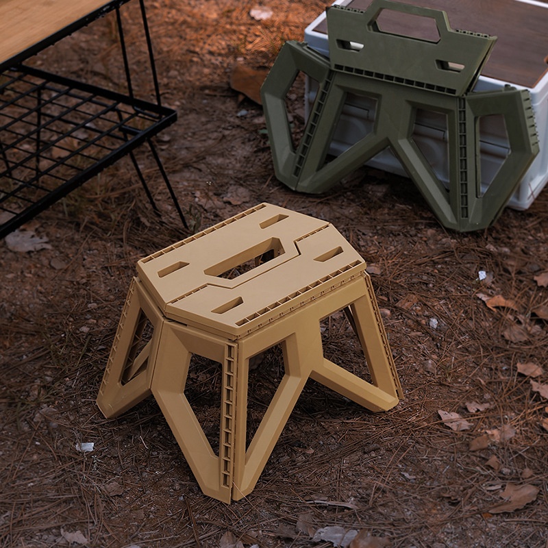 Folding Stool Portable Square Stool Outdoor Camping Stool Portable Plastic Stool Shoe Changing Small Stool Children's Stool Fishing Stool