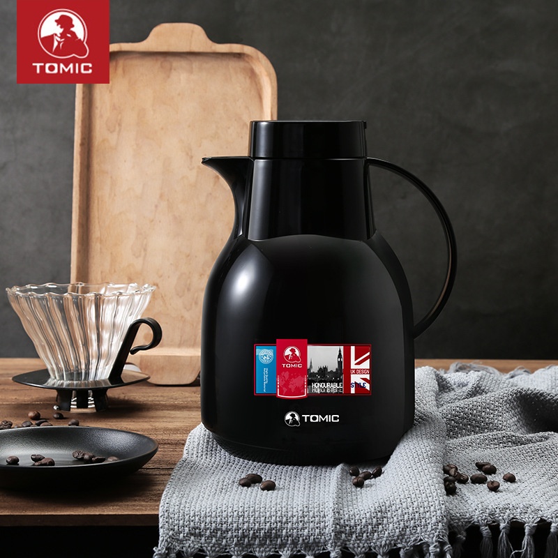 TOMIC/Temeike Thermos Bottle Glass Liner Thermos European Style Simpleulation Pot Household Pot One Piece Dery