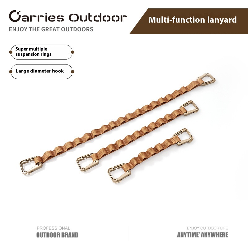 Outdoor Camping Multifunctional Hanging Rope Travel Portable Storage Organization Extended Camping Rope Tent Canopy Accessories