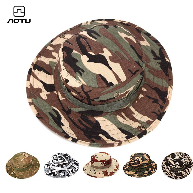 Concave And Convex Outdoor Sun Hat Camouflage Hat Camping Fishing Fisherman Hat Summer AT8704