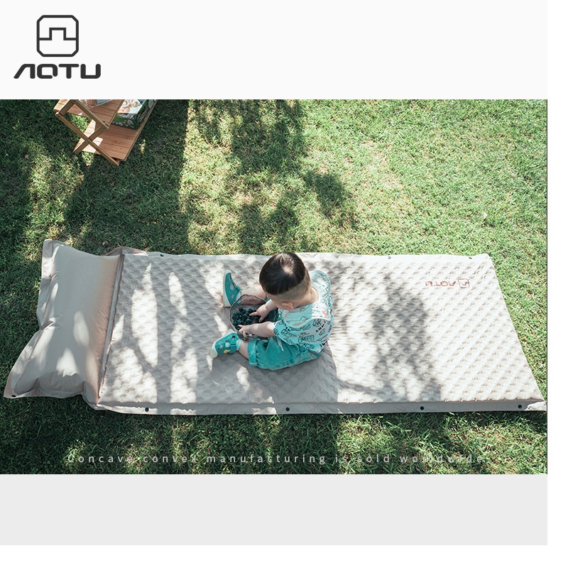 Concave And Convex Automatic Inflatable Mattress Sleeping Pad Camping Moisture-proof Pad Outdoor Camping Air Bed Tent Mat Thickness3 CM