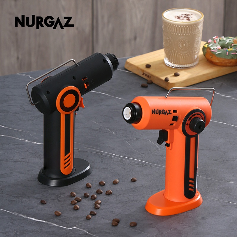 NURGAZOutdoor Handheld Flamethrower With Inverted Gun Head,Barbecue And Baking Gun Head,Liquefied Gas Welding Gun