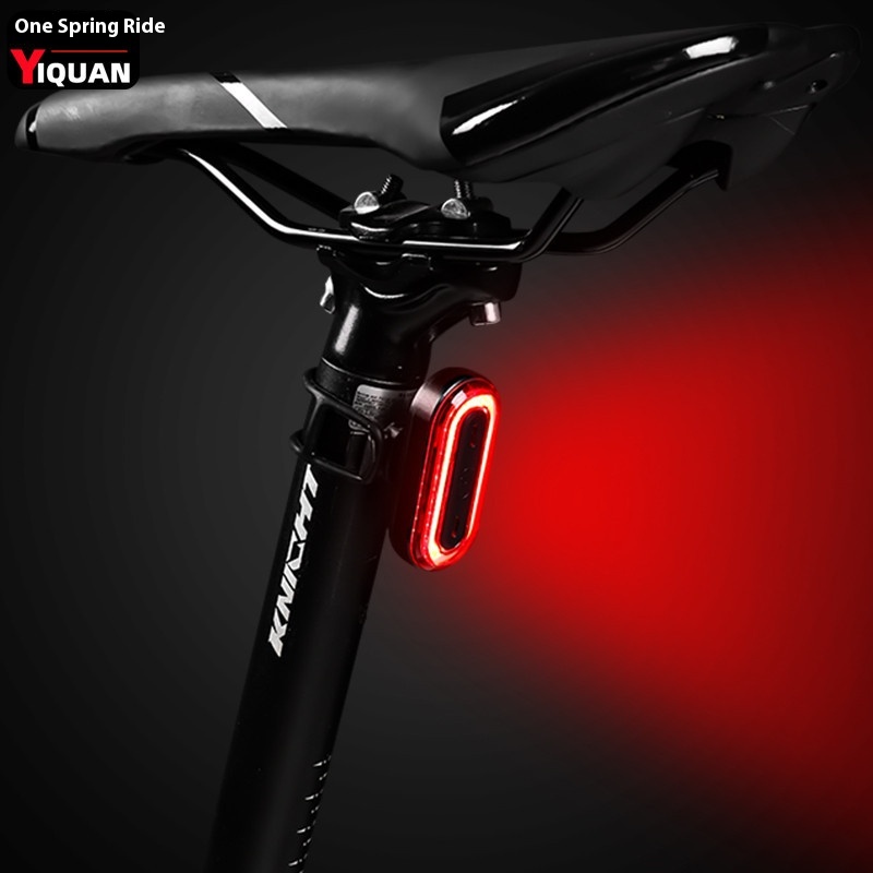 Yiquan Backpack Light Mountain Bike Night Riding Warning Light Equipment High Brightness Aluminum Alloy Bicycle Light COBTail Light