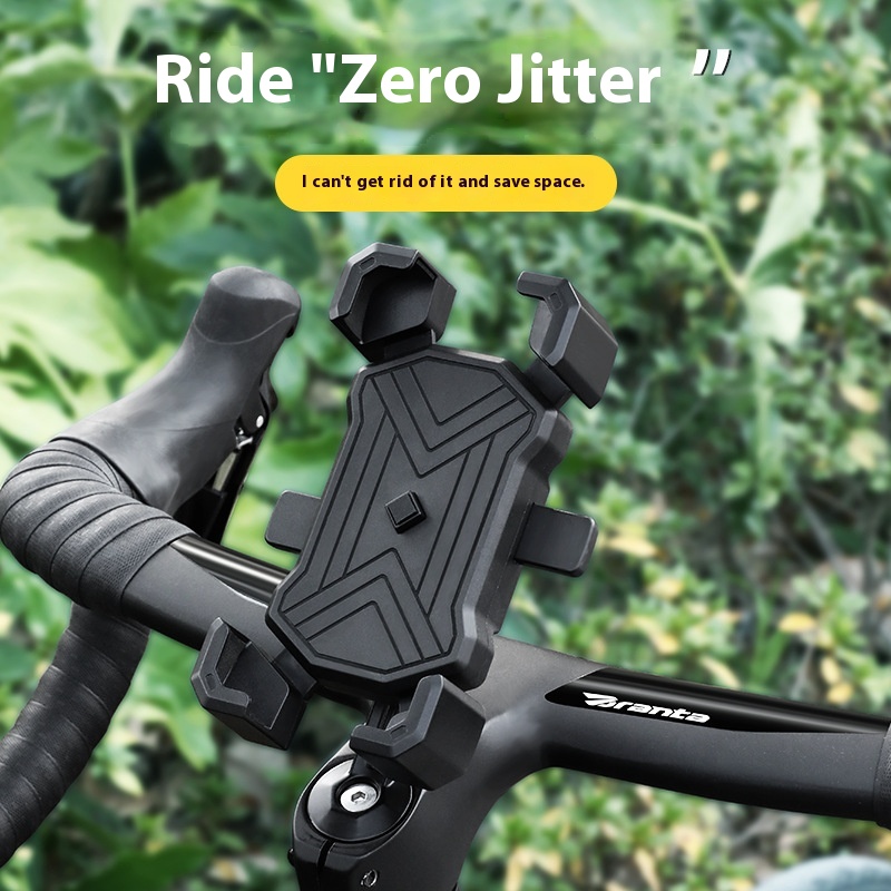 Bicycle Mobile Phone Holder Road Bike Wrist Set Stem Mobile Phone Holder Fixed One Piece Lock Mountain Bike Navigation Holder