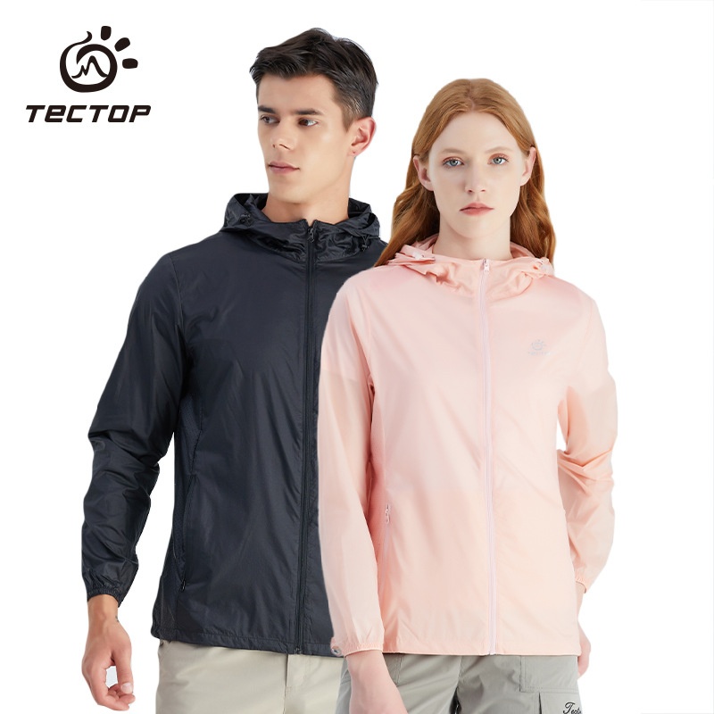 TECTOPOutdoor Men's Sun Protection Sports Windbreaker Skin Clothing Anti-ultraviolet Elastic Ice-cool Sun Protection Clothing