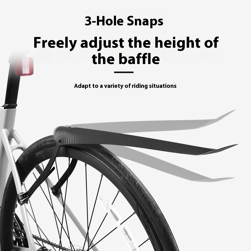 Bicycle Fender Road Bike Adjustable Rear Wheel Mud Flap Outdoor Mountain Bike Riding Rain Shield
