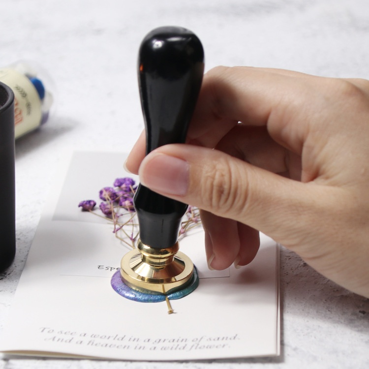 Vintage Wax Seal Wax Seal Wax Seal Wax Seal Wax Seal Copper Seal Head Plated Head Beech Handle Seal