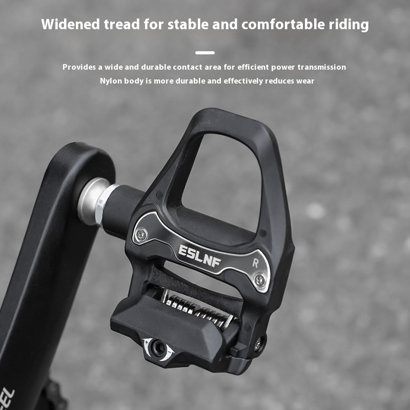 ESLNFBicycle Lock Pedal Road Bike Self-locking SPDNon-slip Cycling Pedal Outdoor Mountain Bike Pedal Accessories