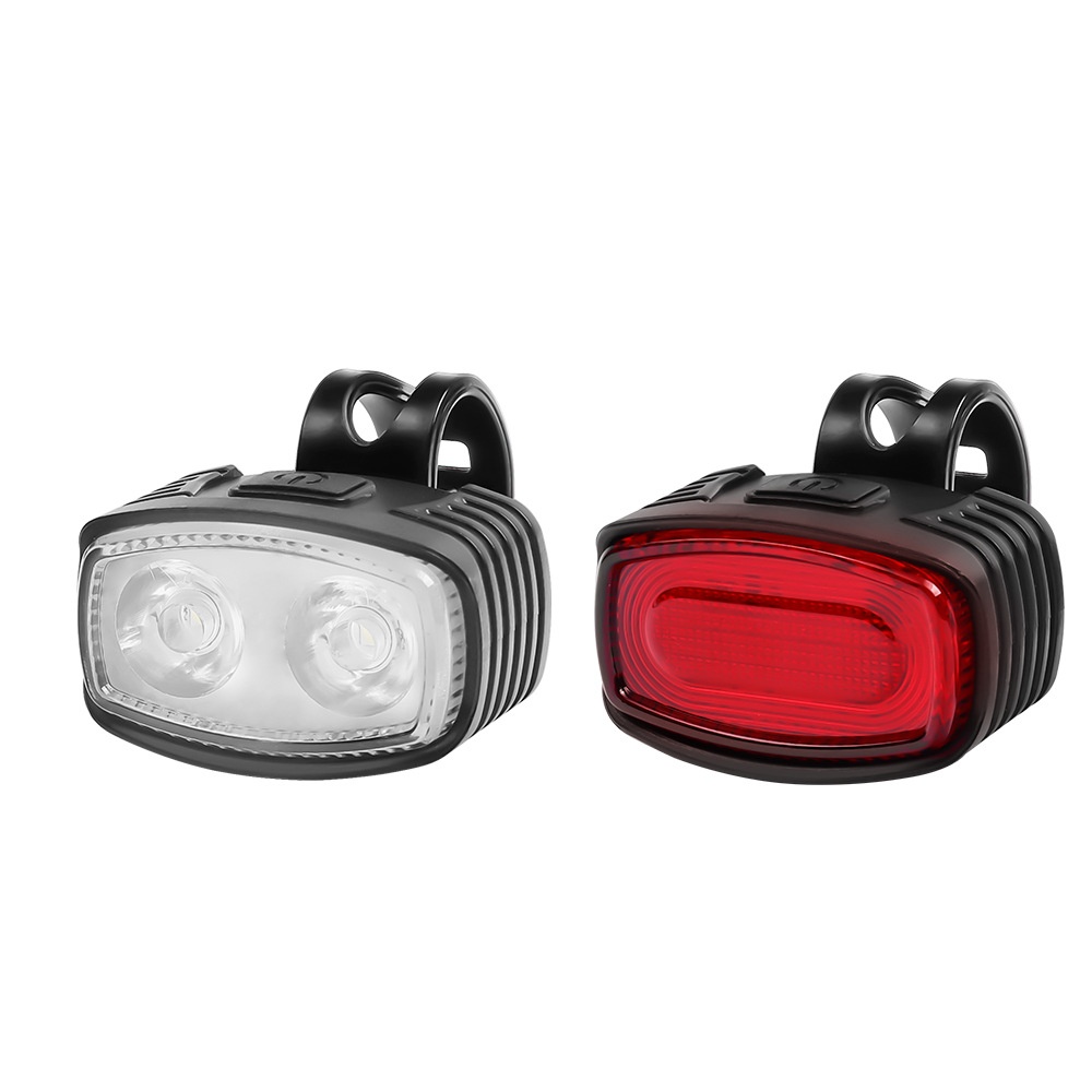 Bicycle Headlight Taillight Set Waterproof High Brightness LEDLighting Road Warning Light Mountain Bike Riding Accessories